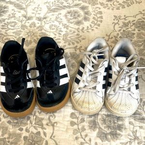 Adidas Toddler Size 7  Superstar and Samba
